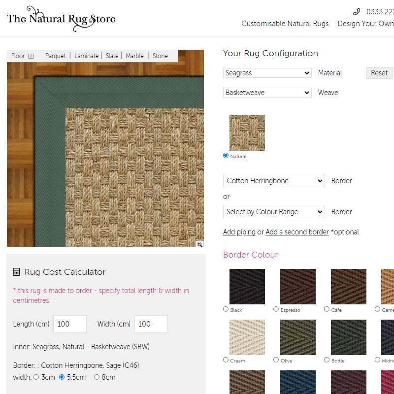 Design your own seagrass rug