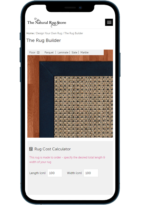 The Rug Builder for Smartphones
